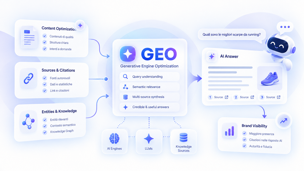 Generative engine optimization: come le AI scelgono le fonti da citare